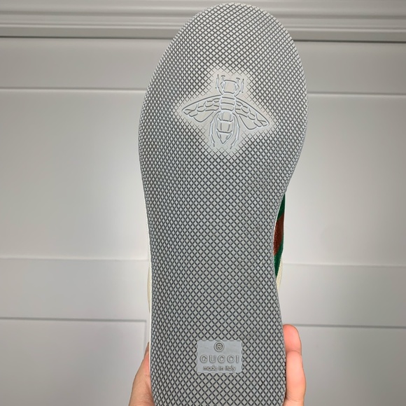 Gucci Screener Suede Low-Top Beige Sneakers - Picture 6 of 12